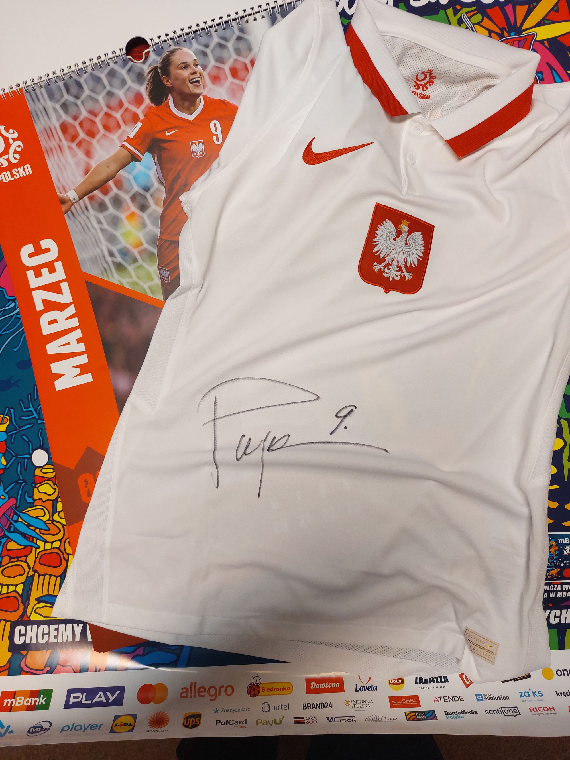 Koszulka z autografem Ewy Pajor reprezentanki Polski w piłkę nożną